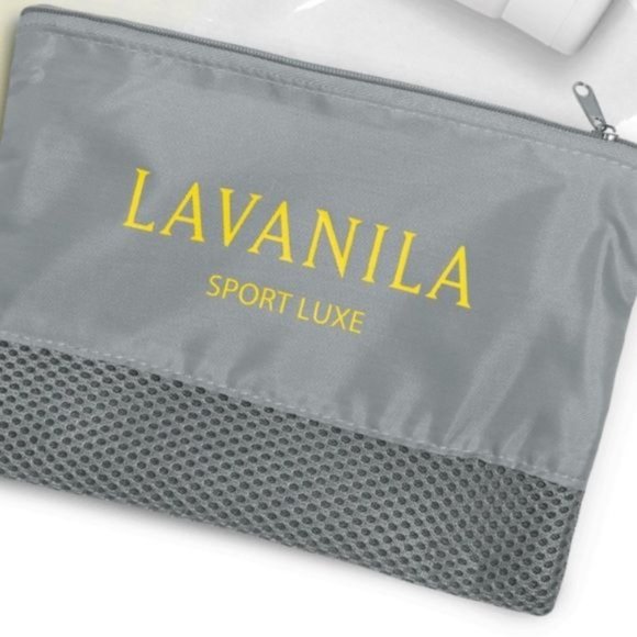 Lavanila Handbags - Lavanila silver sport cosmetic travel bag NEW